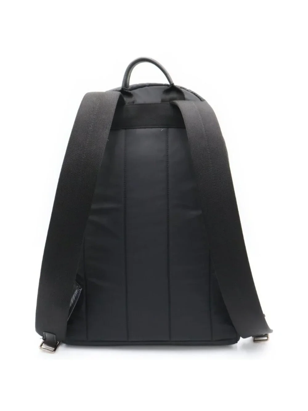 Dolce & Gabbana Coat of Arms Emblem Nylon Backpack Back Black - Picture 2 of 6